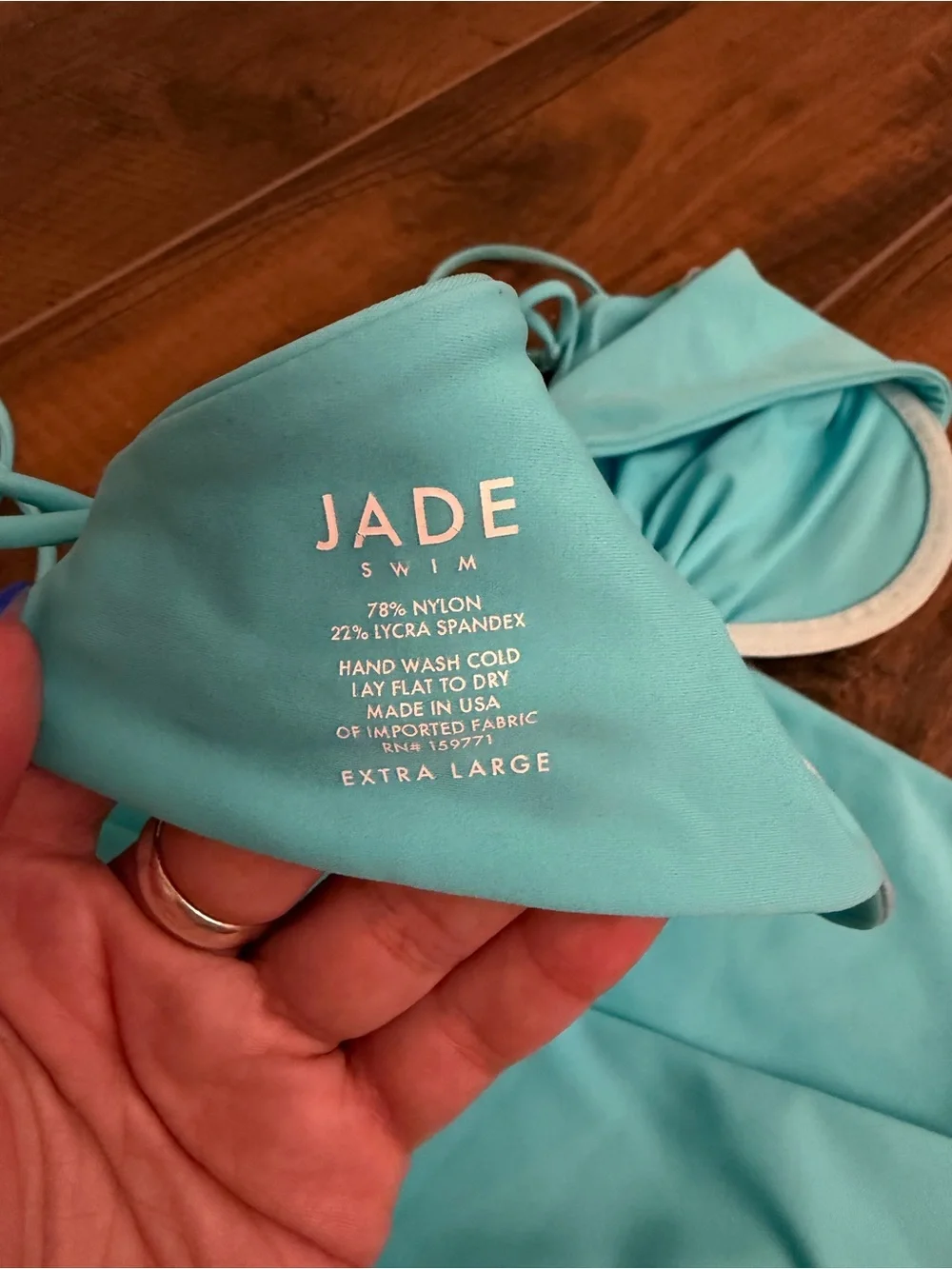 Jade Swim Turquoise Tie-Side Bikini Set